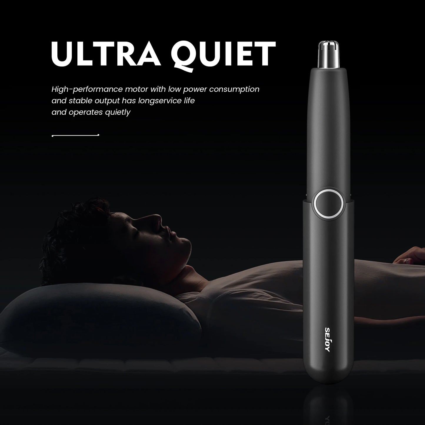 SEJOY Ladies Nose Hair Trimmer Male Ear Nose Hair Trimmer Small Electric Trimmer Male Nose Trimmer Business Trip Home Use