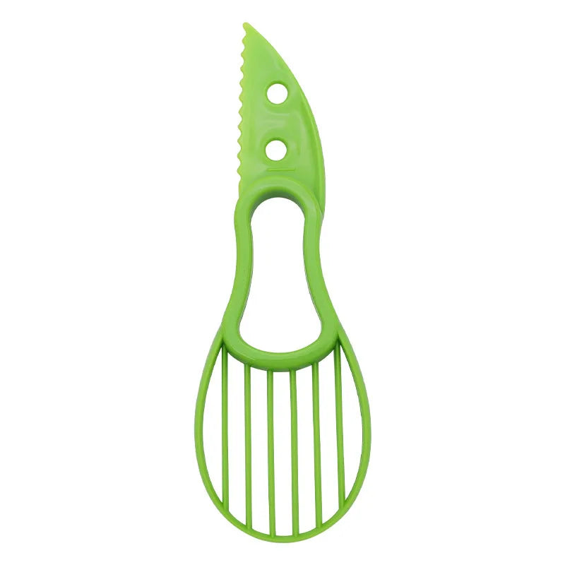 3 In 1 Avocado Slicer Shea Corer Butter Fruit Peeler Cutter Pulp Separator Plastic Knife Kitchen Vegetable Tools Kitchen Gadgets