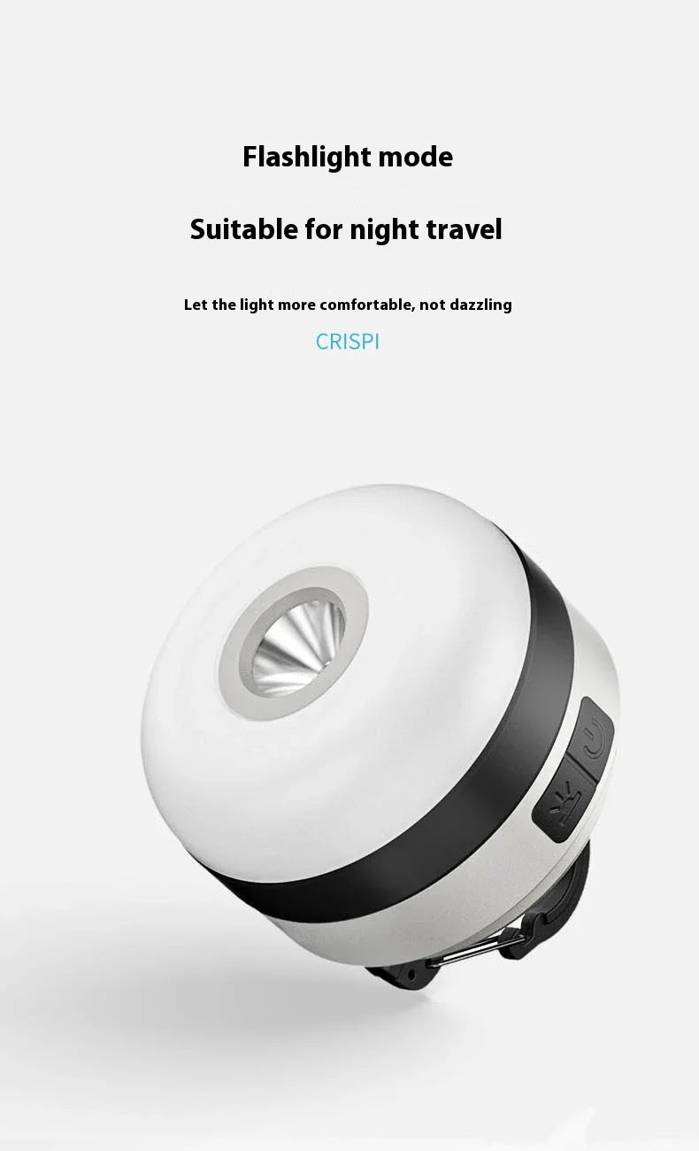Rechargeable Camping Tent Light - LED Portable Lantern Flashlight with 6 Light Modes, Hanging Hook Buit-in Battery