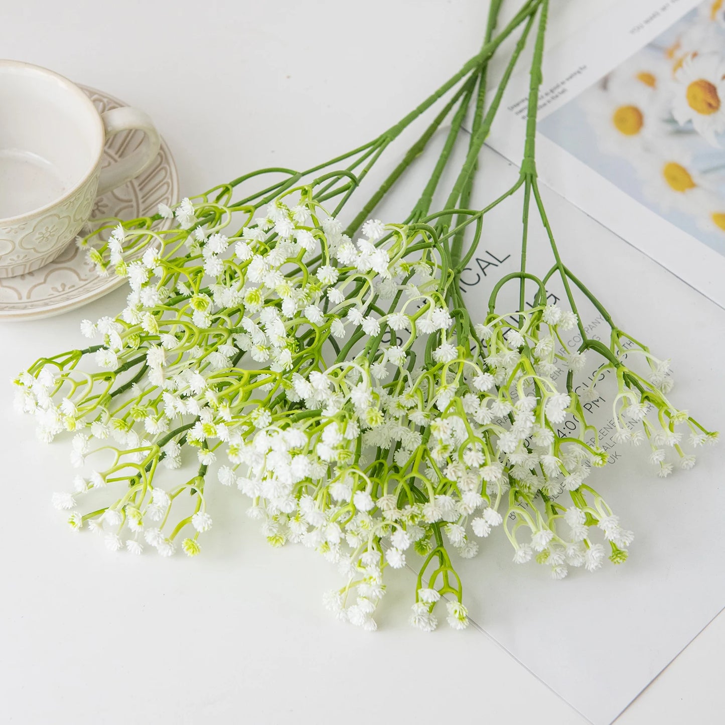 Artificial plastics Flower gypsophila Outdoor Garden Courtyard Home Vase table Wedding bridal bouquet DIY gift accessory