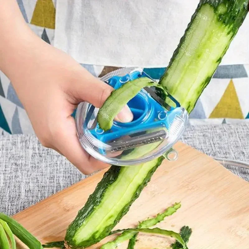 1/3Pcs 3 In 1 Multifunctional Peeler Magic Trio Peeler Set Slicer Shredder Julienne Cutter Peel Blade Zester Grater Kitchen Tool