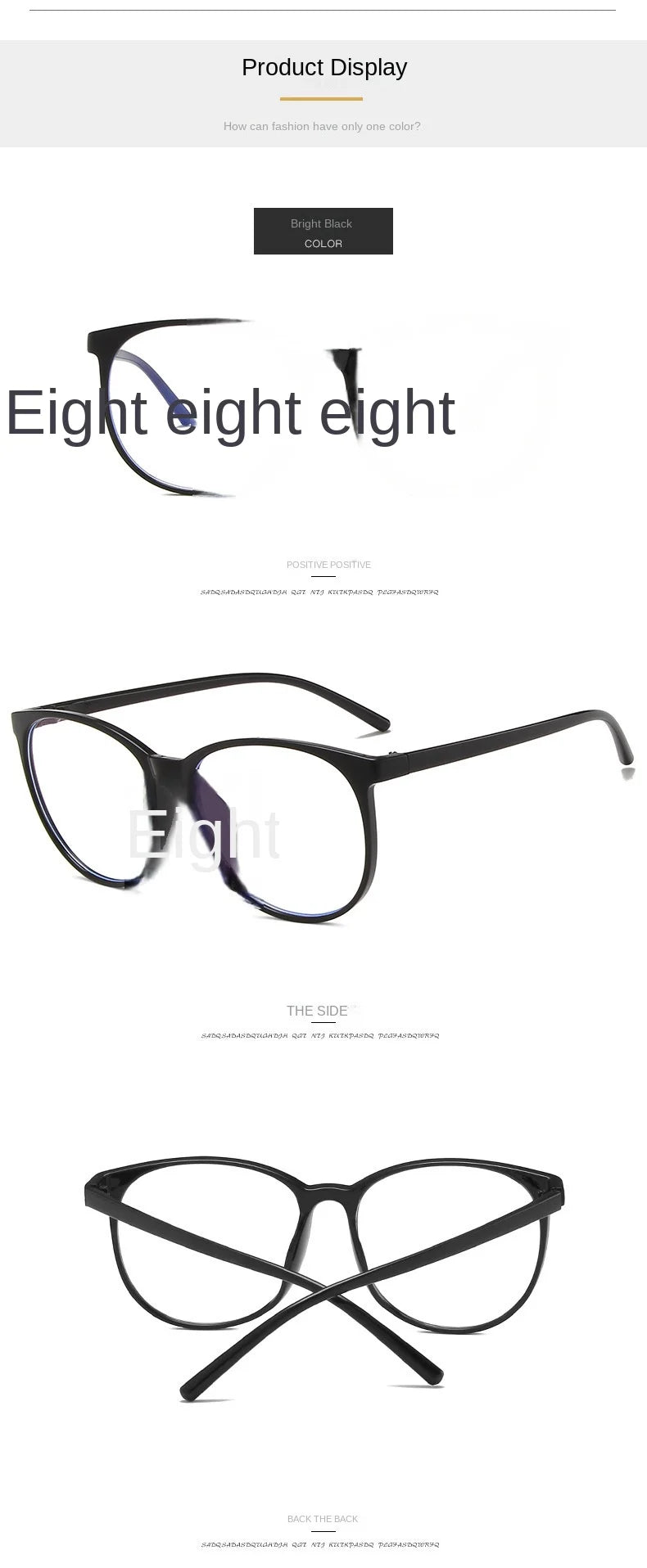 Transparent Computer Glasses Frame Women Men Anti Blue Light Round Eyewear Blocking Glasses Optical Spectacle Eyeglass