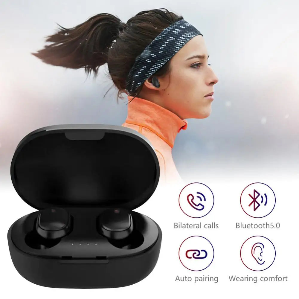 2023 A6S TWS Wireless Bluetooth Headphones Sport in Ear Earphone With Microphone Mini Pods Earbuds Noise Cancelling Headsets