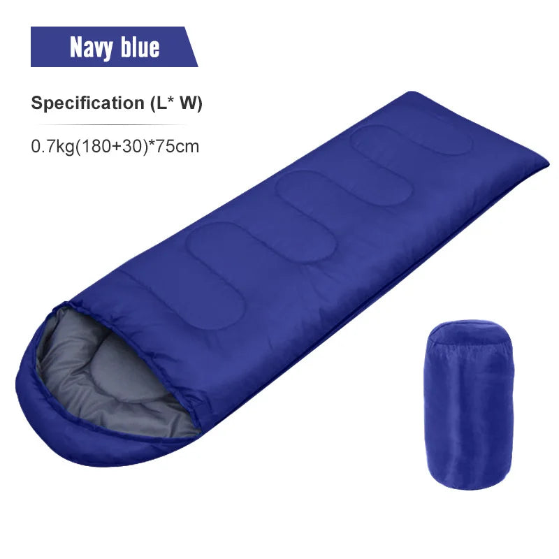 PACOONE Camping Sleeping Bag Lightweight 4 Season Warm Envelope Backpacking Outdoor Mummy Cotton Winter Sleeping Bag