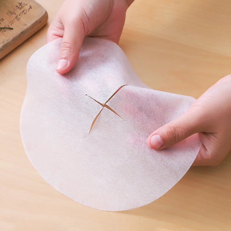 60/12pcs Disposable Soup Oil Absorbing Paper Food Soup Blotting Oil Health Filter Paper Food Grade Kitchen Gadgets Accessorie