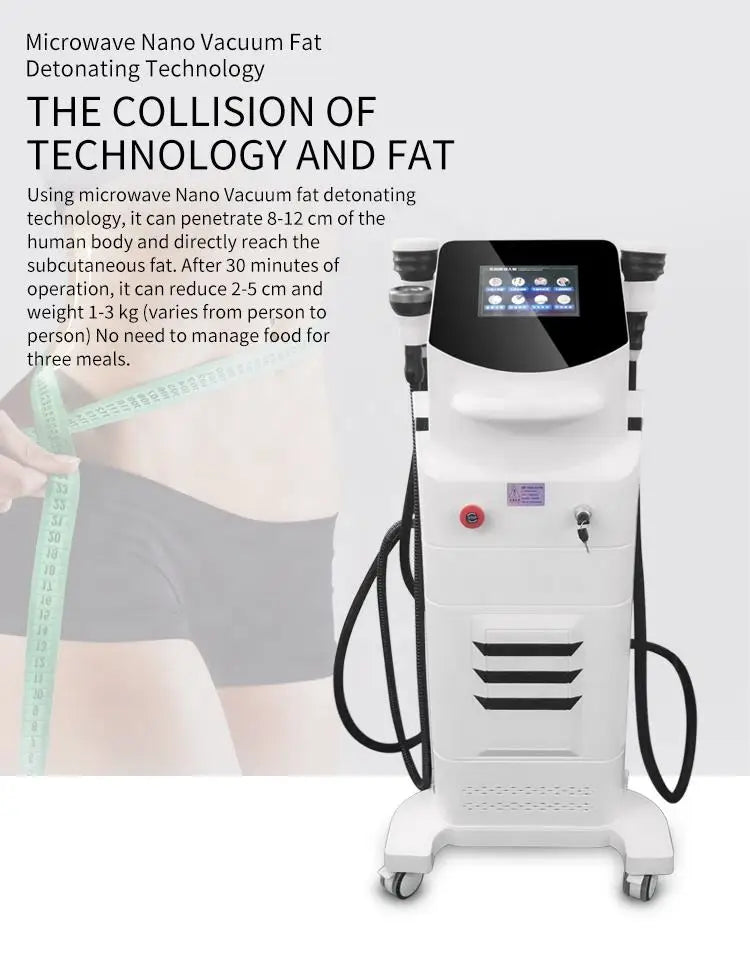 Multi-Functional 2 In 1 Release Fat Burning Skin Firming Body Shaping Negative Pressure Physiotherapy Slimming Machine Salon Spa