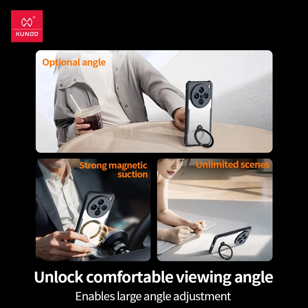 Xundd 360° Rotatable Stand Case For Nubia Red Magic 10 Pro 10 Pro Plus Camera protectoin Airbag Shockproof Shell Magnetic Cover