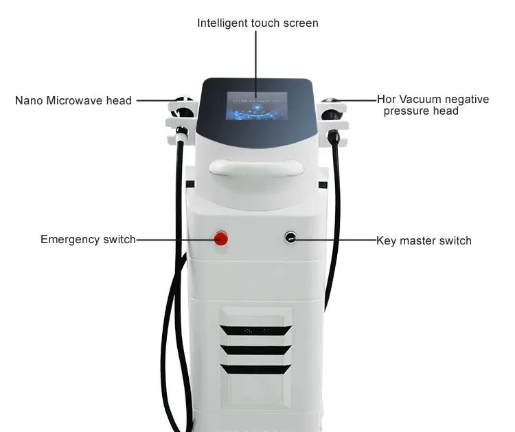 Multi-Functional 2 In 1 Release Fat Burning Skin Firming Body Shaping Negative Pressure Physiotherapy Slimming Machine Salon Spa
