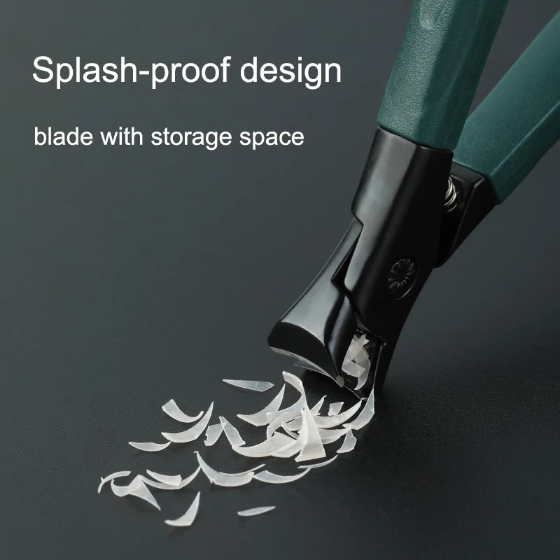 Anti-splash Nail Clipper Stainless Steel Fake Nails Cutter Trimmer Clipper Hard Thick Fake Nails Trimming Clipper Manicure Tools