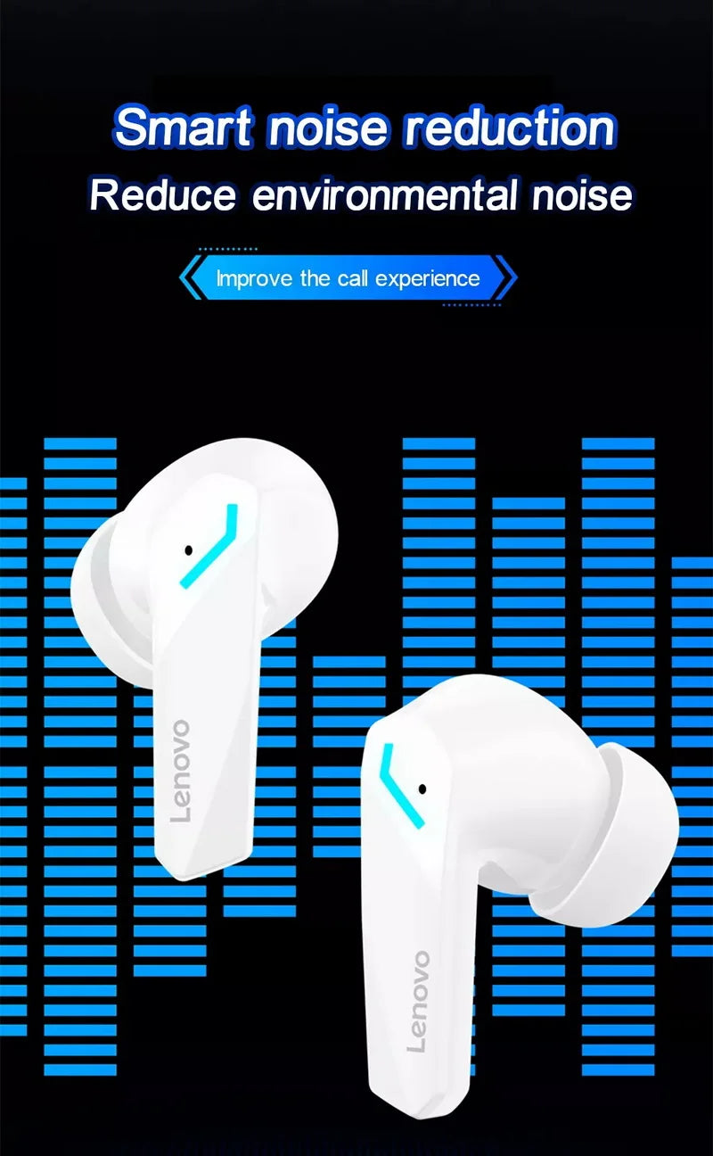 5PCS Original Lenovo GM2 Pro Wireless Bluetooth Earphones Stereo Noise Reduction Universal Sports Headset Microphone for Xiaomi