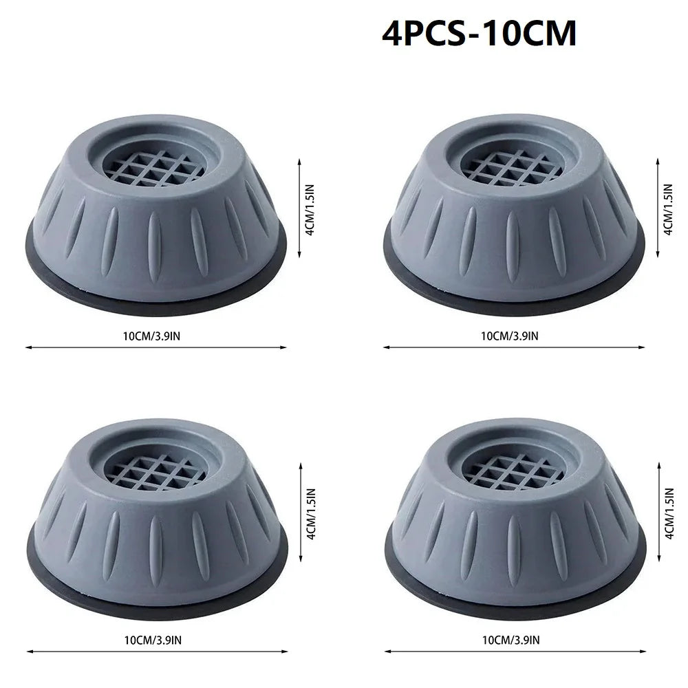 Anti Vibration Feet Pads Rubber Mat Slipstop Silent Universal Washing Machine Refrigerator Furniture Fixed Raiser Dampers Stand
