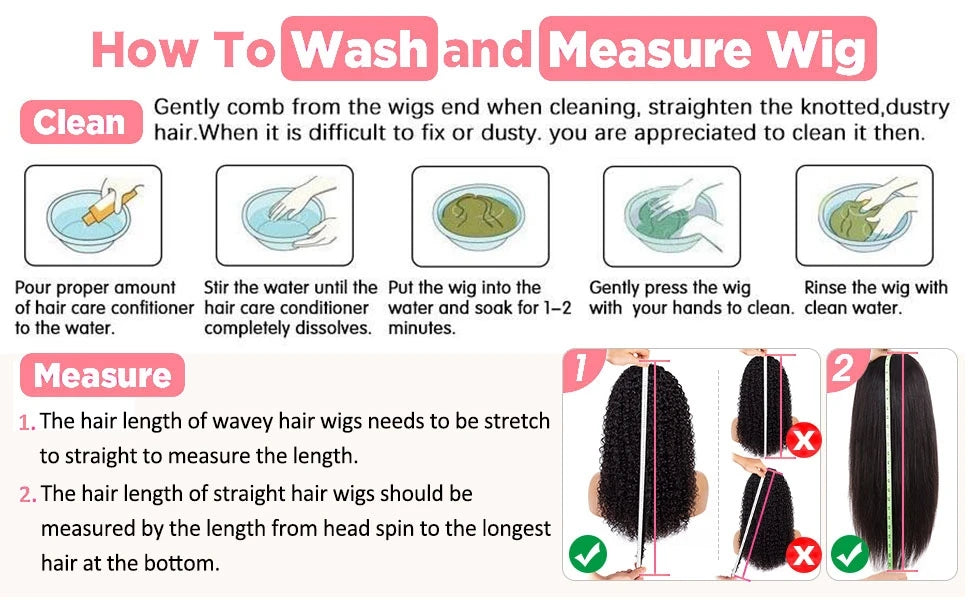 Long Deep Wave Lace Front Wigsfor Women 210% Density Curly Lace Frontal Wigs Human Hair Pre Plucked Natural Black (38 Inch)