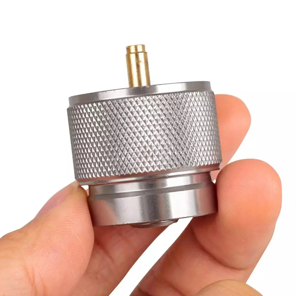Propane Adapter Camping Gas Stove Adapter Converter Propane Valve Cylinder Canister Adapter for Outdoor Camping Gas Tank