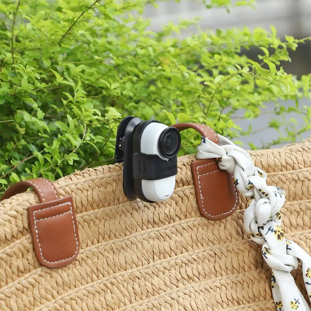 For Insta360 GO 3S Backpack Clip GO3 Sports Camera Stand 360 Degree Rotating Crocodile Clip Camera Accessories