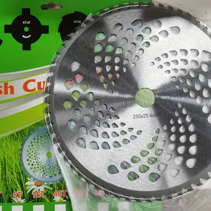 1pc Durable 40/60/80 Teeth Mower Head, Blade Wood Mower Disc Fixed Four-Piece Set for Lawn Mower, Garden Weed Mower Parts