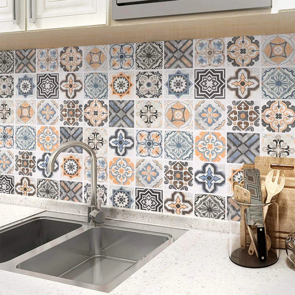 40cm Oil Proof Kitchen Stove Self Adhesive Furnitur Renovation Wall Stickers Bathroom Tile 3D Waterproof Vinyl Cabinet Wallpaper
