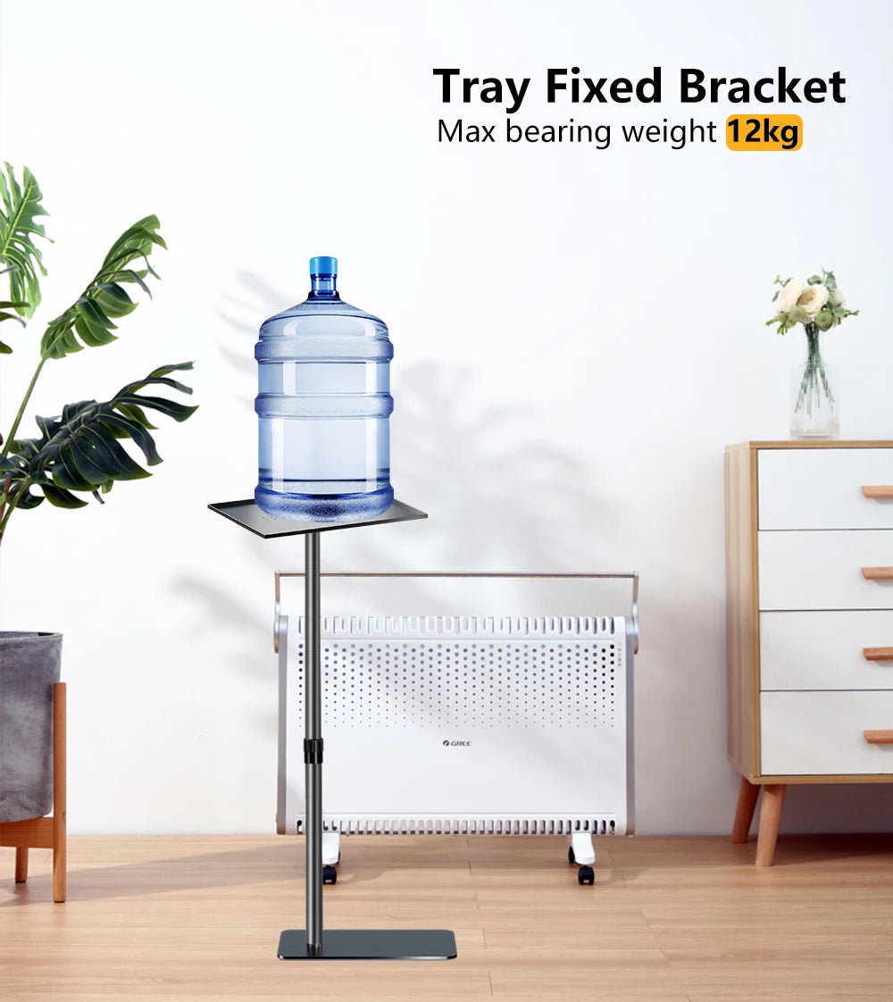 128cm/50Inch Floor Projector Support Stand Metal Holder Multi-angle Adjustable 360 PTZ Rotating Projector Bracket for Film Video