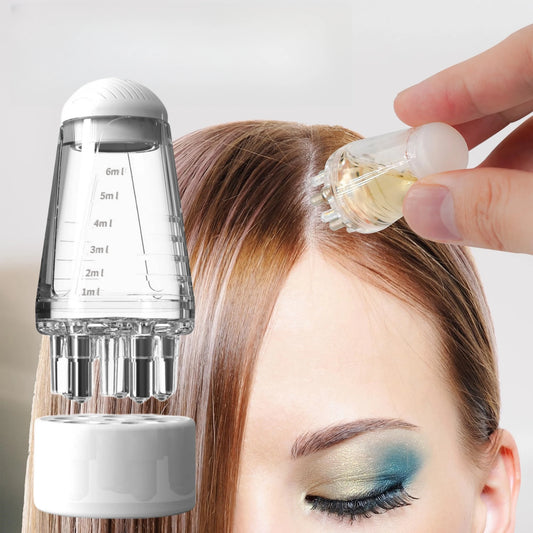 6ml Hair Oil Applicator Scalp Comb Ball Root Comb Applicator Bottle Scalp Massager Hair Growth Suitable for Various Liquids