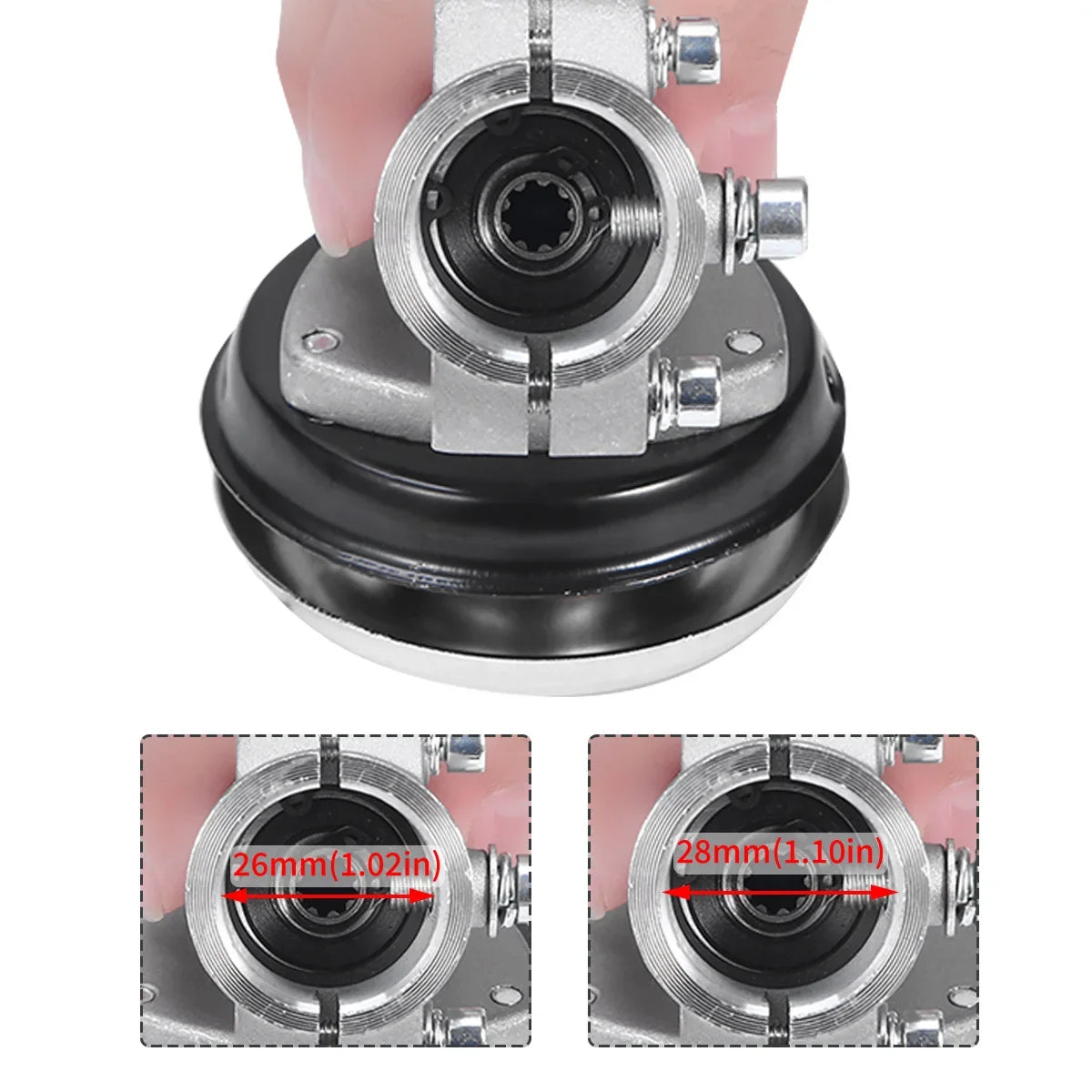 26mm/28mm 7/9 Teeth Trimmer Gearbox Gearhead Brushcutter Grass Trimmer Replace Gear Head Lawn Mower Parts Gardening Tool
