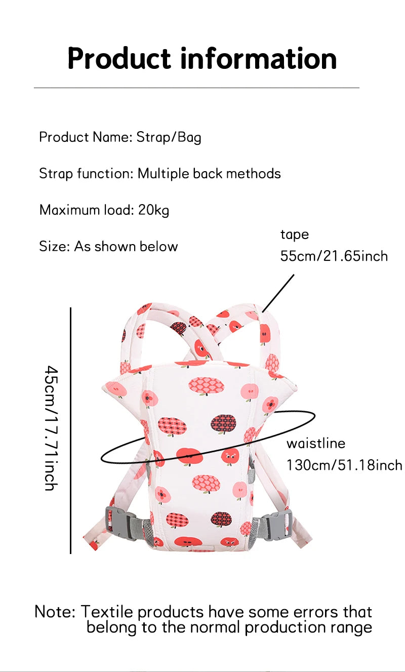 0-36 Months Ergonomic Baby Carrier Lightweight and Labor-saving Multifunctional Breathable Waist Stool Baby Carrier