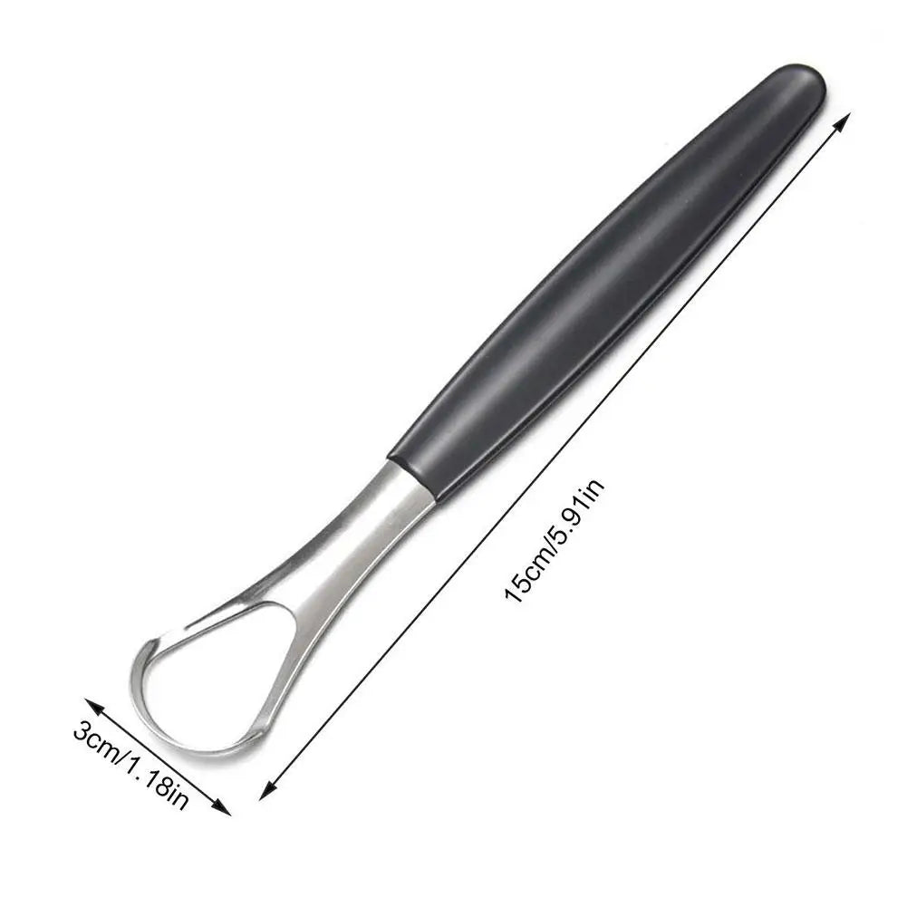 Stainless Steel Tongue Scraper Cleaner Adult Surgical Grade Eliminate Bad Breath Metal Tongue Scarper Brush Dental Scrapper Tool