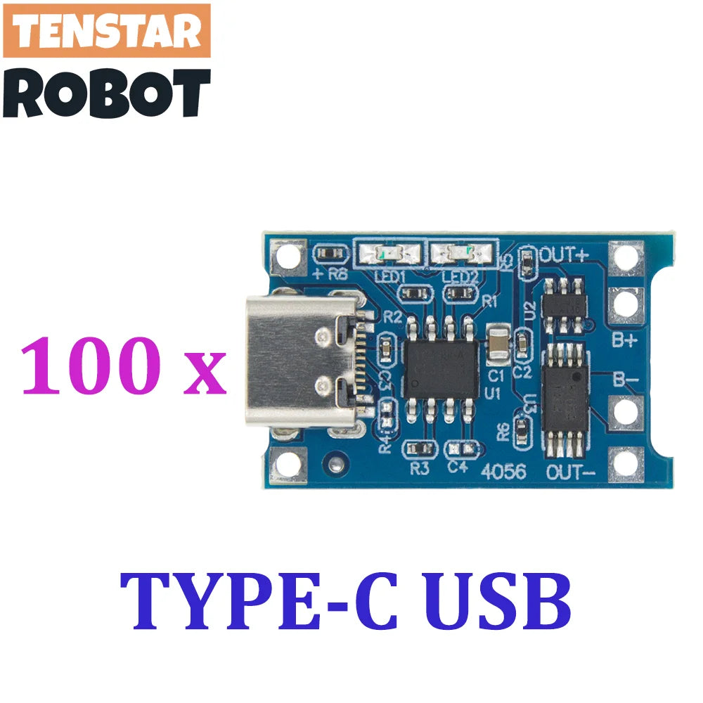 TP4056 +Protection Dual Functions 5V 1A Micro USB 18650 Lithium Battery Charging Board Charger Module