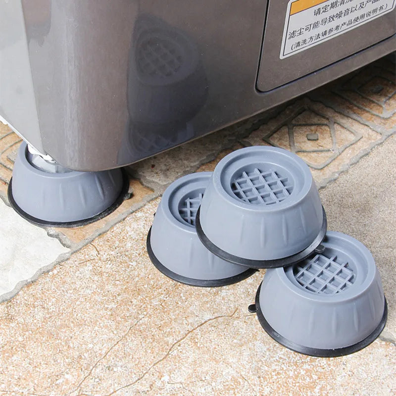 Anti Vibration Feet Pads Rubber Mat Slipstop Silent Universal Washing Machine Refrigerator Furniture Fixed Raiser Dampers Stand