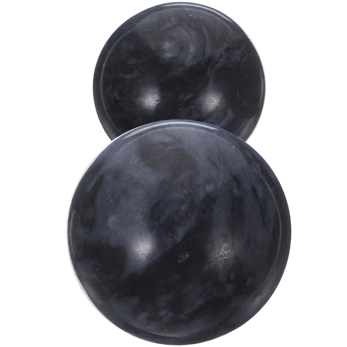 2 Pcs Jade Massage Balls Sports Gadget Hand Strengthening Exercise for Elderly Chinese Health Heating