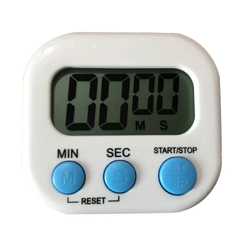 LED Display Counter Alarm Clock Manual Electronic Countdown Sports Magnetic Digital Timer Kitchen Cooking Shower Study Stopwatch