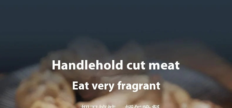 Hand steak meat knife camping copper head knife handlebar meat special knife multifunction fruit knife barbecue meat cutter knif