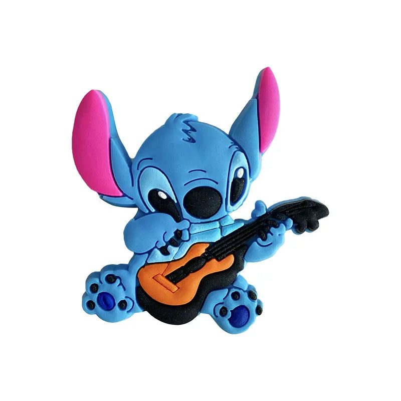 Hot Toys Disney Stitch Shoe Charms PVC Cartoon Shoes Accessories Decorations Buckle Fit Clog Sandal Garden Shoe Kids Gifts