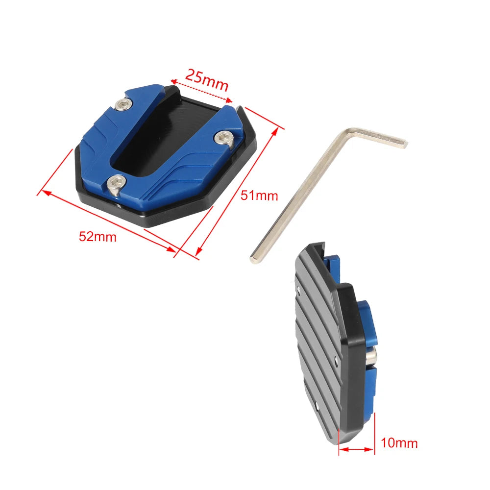 Motorcycle Bikes Kickstand Extender Foot Side Stand Extension Foot Pad Support Plate Motorcycle Accessories