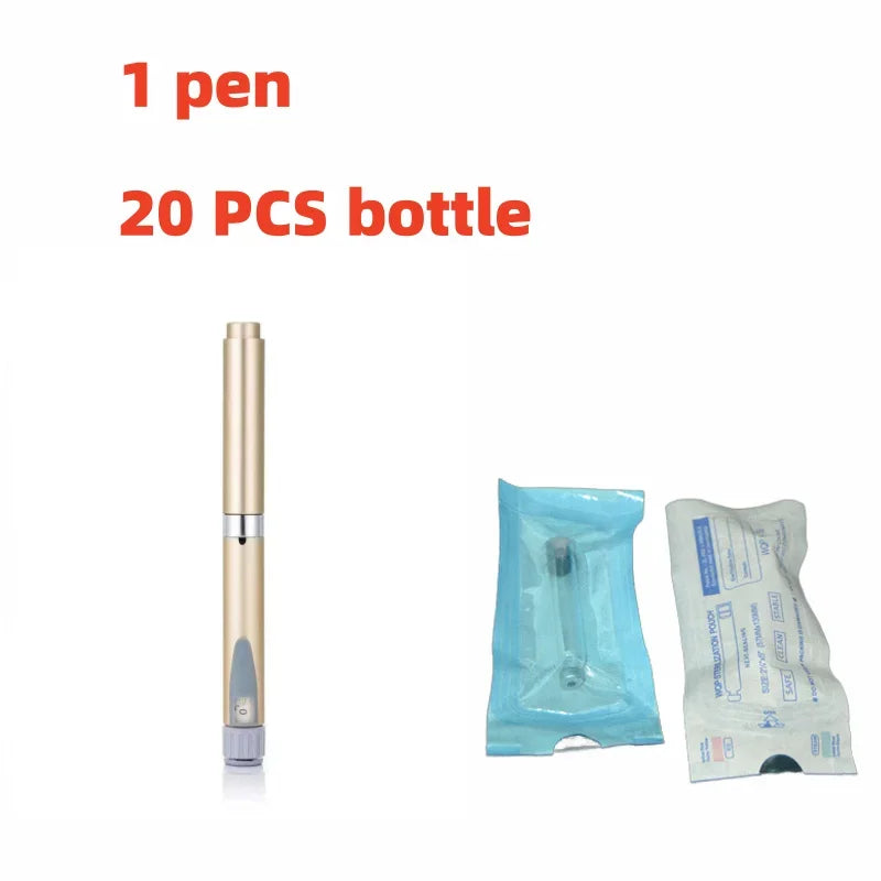 New pink tattoo pen magic pen card bottle 20 PCS fill bottle Magic pen Kit for light wrinkles tear troughs nasolabial folds fil