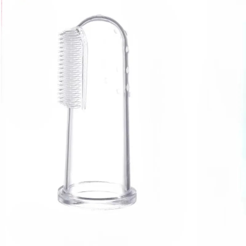 Hot Selling Soft Pet Finger Toothbrush Teddy Dog Brush Bad Breath Tartar Teeth Care Dog Cat Cleaning Supplies Soft Tooth Brush