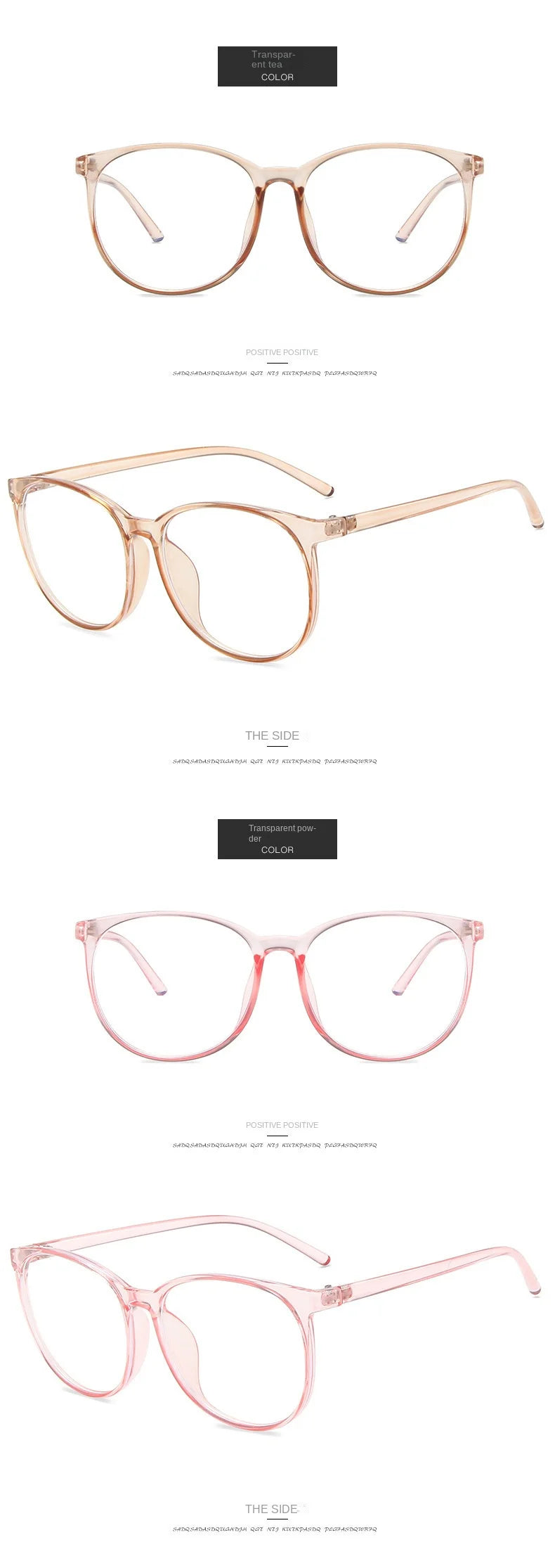 Transparent Computer Glasses Frame Women Men Anti Blue Light Round Eyewear Blocking Glasses Optical Spectacle Eyeglass