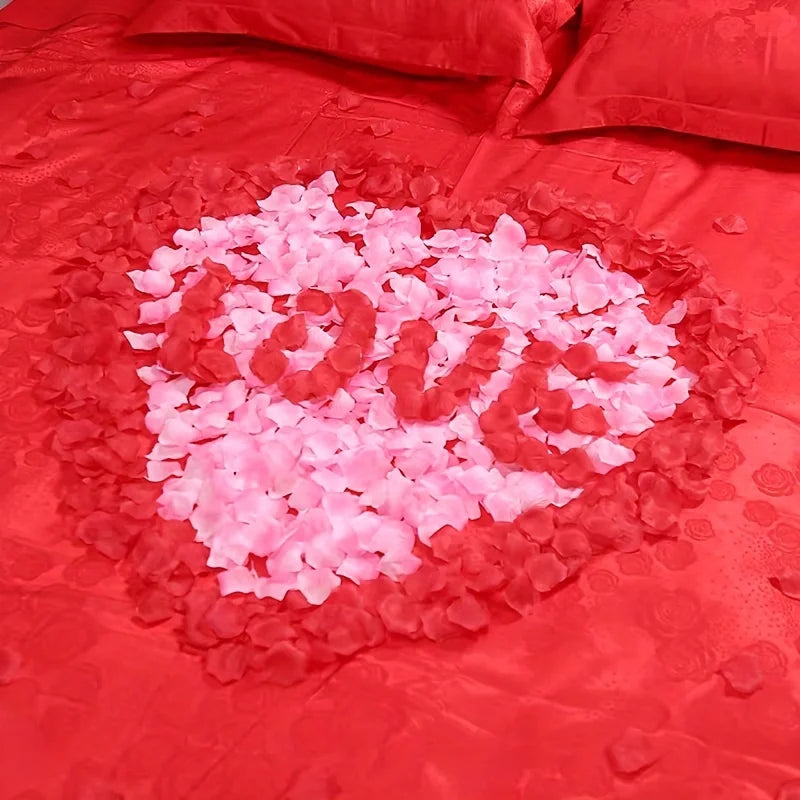 2000pcs/100Pcs Artificial Fake Rose Petals Red White Pink Roses Petal Flowers for Romantic Wedding Party Favors Decoration