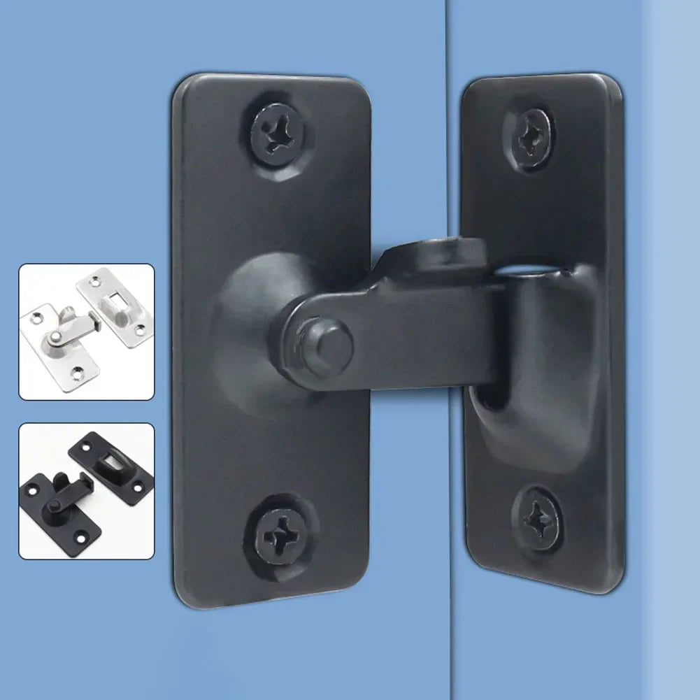 Door Lock Buckles 90 Degree Buckle Right Angle Hook Lock Bolts Stainless Steel For Sliding Door Casement Sheds Hardware