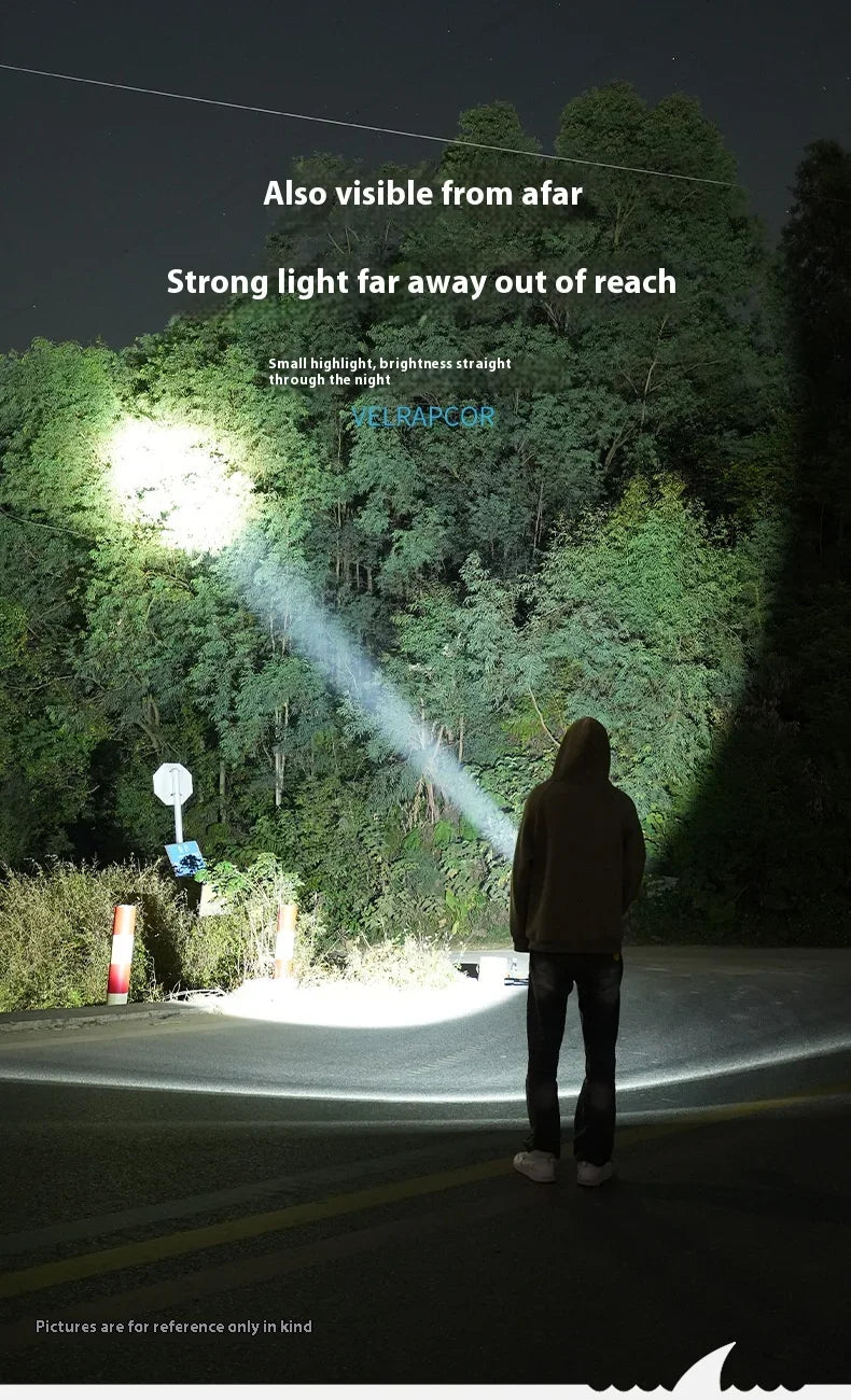Rechargeable Camping Tent Light - LED Portable Lantern Flashlight with 6 Light Modes, Hanging Hook Buit-in Battery