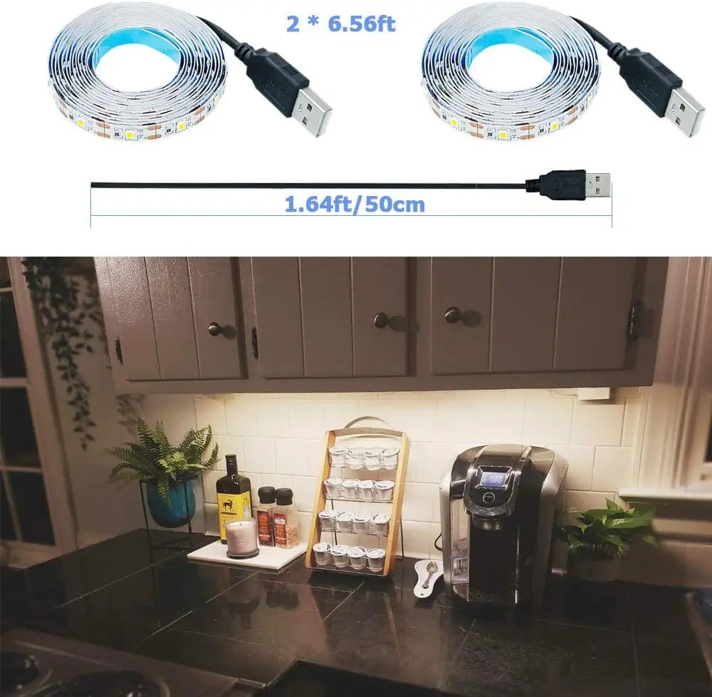 DC 5V USB LED Strips 2835 White Warm White Led Strip Light TV Background Lighting Tape Home Decor Lamp 1M 2M 3M 4M 5M led strip