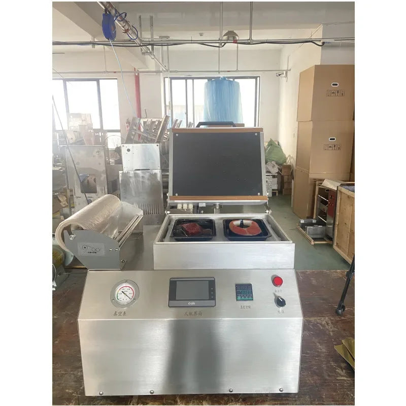 Hygine  Vacuum Plastic Skin Pack Machine Tray Sealer Packaging Machine for Food Seafood
