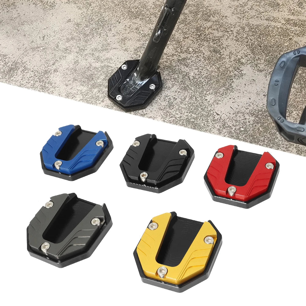 Motorcycle Bikes Kickstand Extender Foot Side Stand Extension Foot Pad Support Plate Motorcycle Accessories