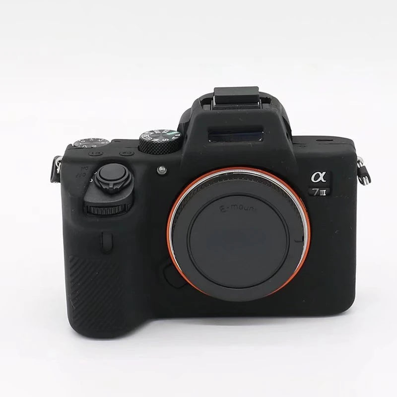 A7III Soft Silicone Rubber Camera Protective Body Case Cover For Sony A7 III A7RIII A7III A7M3 A7R3 A9 Camera Bag