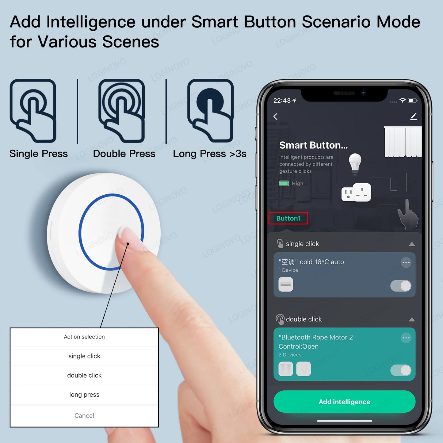 Tuya Zigbee Button Wireless Smart Scene Switch Automation Scenario Controller Smart Life Gadgets Required Zigbee Gateway