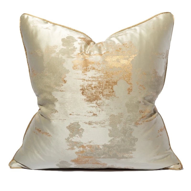 Stripe Jacquard Square Cushion Cover, Beige, Grey, Brown, Pillow Covers for Sofa, Car, Living Room, Hot Popular