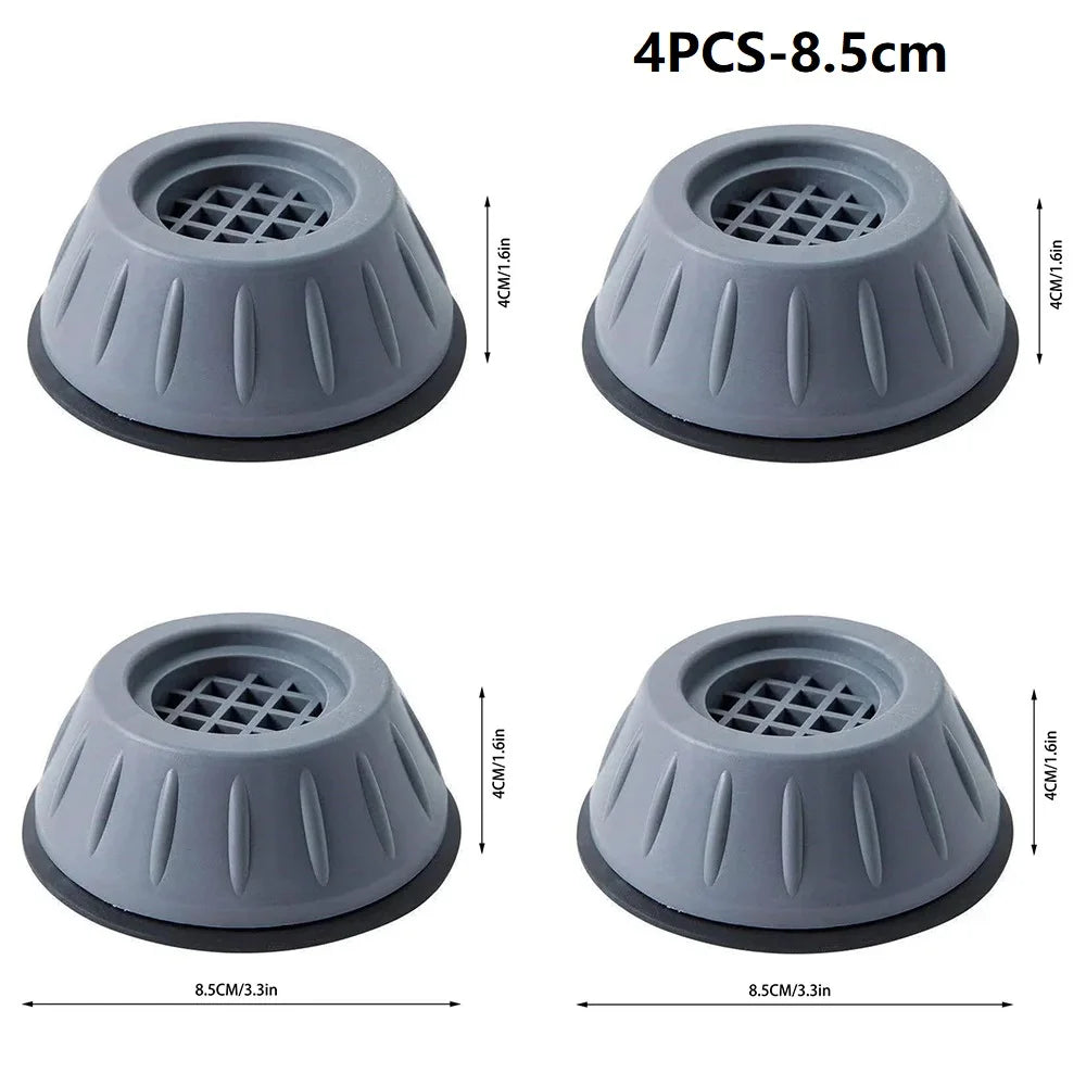 Anti Vibration Feet Pads Rubber Mat Slipstop Silent Universal Washing Machine Refrigerator Furniture Fixed Raiser Dampers Stand