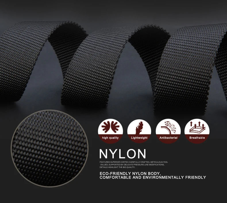 Automatic Buckle Nylon MEN'S Tactical Belts Men's Canvas Belts Premium Pants Belts Sports Belts Nylon Belts