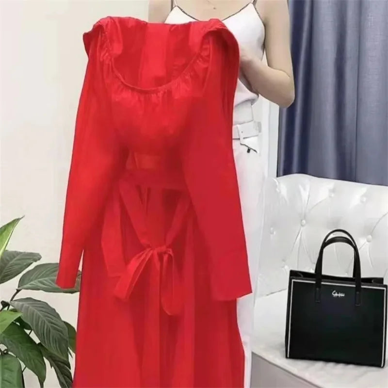 2025Spring Summer New Sunscreen Jacket Ladies Loose Hooded Windbreaker Western-Style Long Sun Protection Clothing Coat Women Top