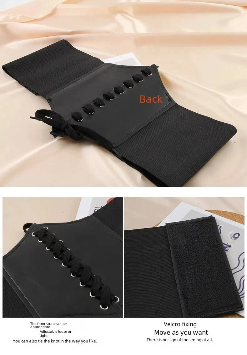Elastic Loose Ladies Waist Belt Summer Versatile Decoration Dress Western Suit Coat Wide Waist Sealing Band Outerwear
