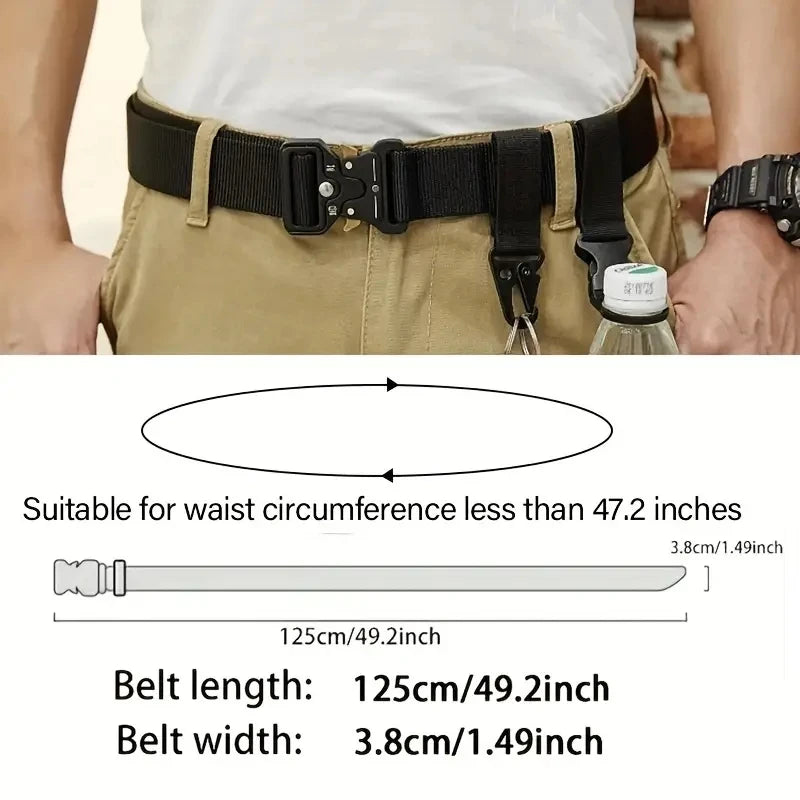 Men's Belt Outdoor Multi Function Belt High Quality Canvas For Nylon Male Luxury Belts Women's Sports Jeans Belt Neutral Belts