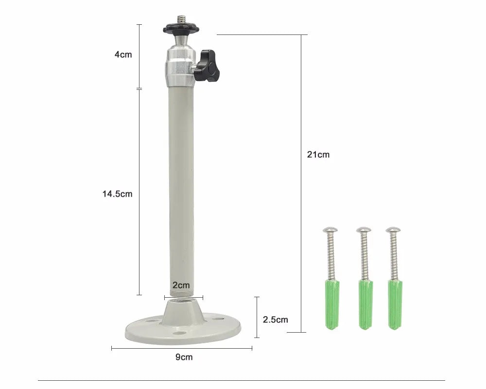 ThundeaL Wall Mount Metal Ceiling Projector 6mm Thread 21 cm Firm Projector Bracket Stand Rotatable DV Camera Bracket